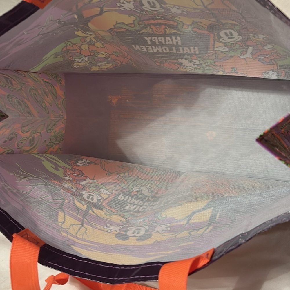 NWT  Disney Parks Mickey’s  Pumpkin Patch 2 Sided Halloween Party Bag- - Picture 8 of 13
